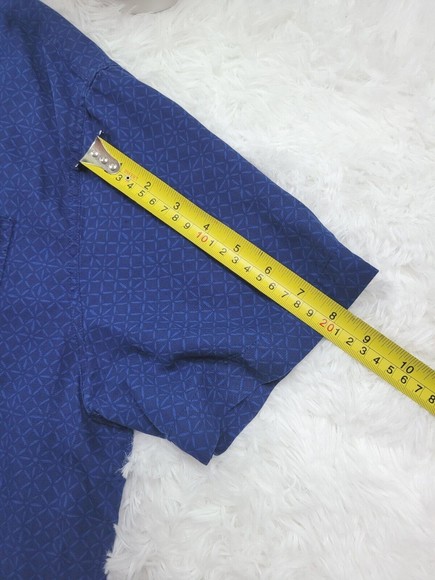 [389] Nat Nast Blue Collared Shirt - Picture 8 of 8